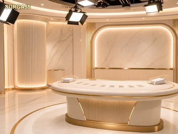 Suasana meja Baccarat di PP Live
